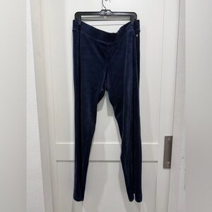 Lilly Pulitzer Velvet Velour Sweatpants Blue Purple XL